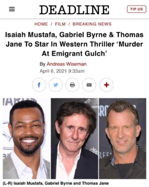 Isaiah Mustafa Instagram - Oh damn! Excited for this. 
#murderatemigrantgulch