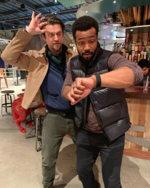 Isaiah Mustafa Instagram - Happy Birthday to my hermano de otro, the karaoke King!!! I’ve got my song ready @andy_muschietti