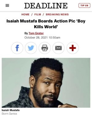 Isaiah Mustafa Instagram - Really looking forward to this one! 🙏🏾

📸 - @stormshoots