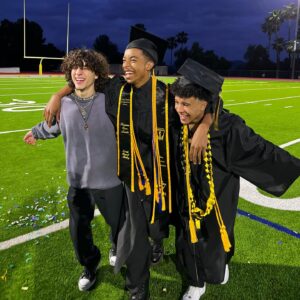 Isaiah Russell-Bailey Instagram - How it’s going vs How it started (3rd pic is from my 8th grade graduation)🎓

#ShakaAndMazzi #Classof2023 #Graduation