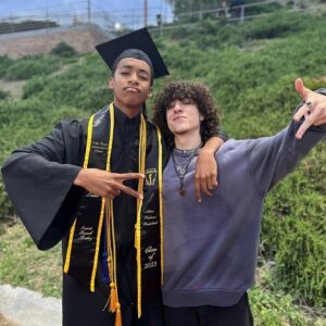 Isaiah Russell-Bailey Instagram - How it’s going vs How it started (3rd pic is from my 8th grade graduation)🎓

#ShakaAndMazzi #Classof2023 #Graduation