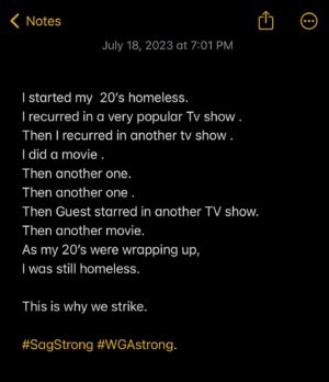 Ismael Cruz Cordova Instagram - #SAGStrong #SAGStrike
#WGAStrong #WGAStrike