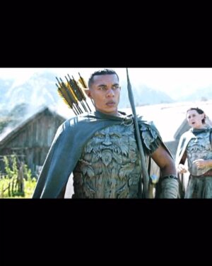 Ismael Cruz Cordova Instagram - There’s talent , and then there’s cheekbones . Thanks @hollywoodcreativealliance for the Nomination for Best Supporting Actor for @lotronprime . What’s your favorite Arondir moment ?