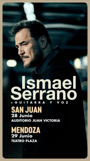 Ismael Serrano Instagram - Atención Argentina: volvemos el próximo mes de junio y julio, esta vez en  formato acústico (guitarra y voz).
Estas son las primeras fechas confirmadas: 
28 junio. San Juan
29 junio. Mendoza
Entradas ya a la venta en www.ismaelserrano.com