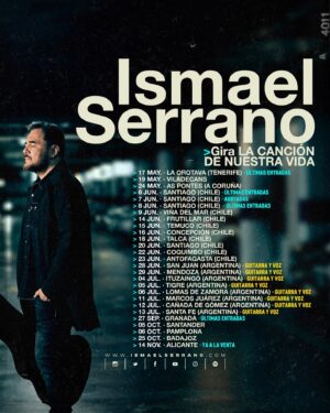 Ismael Serrano Instagram - La búsqueda de la canción de nuestra vida continúa. La gira sigue y vamos sumando conciertos.
La vida da comienzo en esta hora. 
Gracias por tantas emociones. 

https://www.ismaelserrano.com/conciertos/