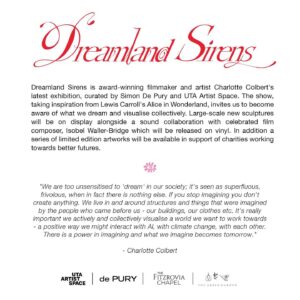 Isobel Waller-Bridge Instagram - Dreamland Sirens, new exhibition on nowruns 11th - 21st of October at Fitzrovia Chapel W1 3BF, curated by @simondepury & presented by @utaartistspace @zuzannaciolek it has new sculptures & a sound collaboration with amazing @isobelwb 🐍🖤 be lovely to see you xx @fitzroviachapel