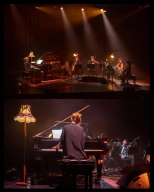 Isobel Waller-Bridge Instagram - A profound privilege for our #PurcellSession audience to witness Isobel Waller-Bridge's UK debut show last night. Coming right on the heels of her brand new EP 𝘝𝘐𝘐𝘐 (released by @MercuryKX) 🎹💽

FEATURED MUSICIANS 
John Waugh (@jwaughsaxophone)
Max Baillie (@max_baillie_)
Klara Schumann (@klaraschumann)
Will Harvey (@willharvey1)
Richard Jones (@violinrich)

📸 by @petewoodhead 

- - - - -

UPCOMING PURCELL SESSIONS
🎼 Damsel Elysium (@damsel.elysium) | 1.3.2023
🎼 Cassie Kinoshi (@cassiekinoshi) | 5.3.2023
🎼 Aya (@aya_yco) | 19.3.2023
🎼 Síbín (@sibin.shubz) | 26.3.2023
🗣️ Out-Spoken (@outspokenldn) | Various

#IsobelWallerBridge #PurcellRoom #RoomForTheCurious #Southbank #SouthbankCentre #NewMusic #ContemporaryClassical #Quartet #Pianist #Violin #Saxophone #London #LondonGigs