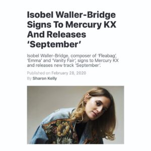 Isobel Waller-Bridge Instagram - Over the moon :) thank you @mercurykx 🖤 I can’t wait to start this journey 🌱