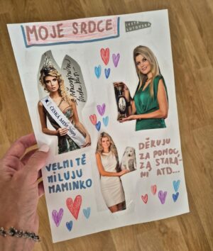 Iveta Lutovská Instagram - Archivní fotky dostaly novou šanci😉... a já jen doufám, že mi obrázky se srdíčky bude Anet vyrábět ještě dlouho a nevymění mě brzy třeba za nějakého Honzu 🤭🤭🤭
#obrazek #prome #🥹