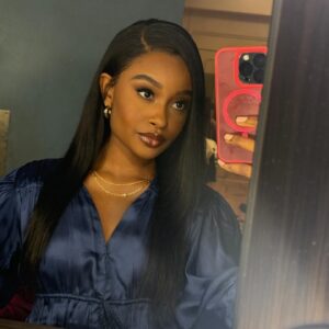 Iyana Halley Instagram - Most want compliments. I just want accomplishments 🫶🏾🤍

Hair: @fingazbeauty 
Makeup: @allinadayswerk