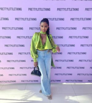 Iyana Halley Instagram - worth all the pressure 😌🤍😘

Thank you for having me @prettylittlething x @casamigos! So much fun. 🍾🫶🏾🖤