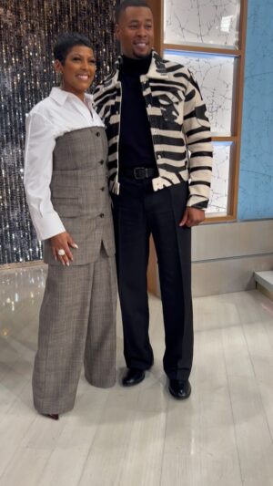 J. Alphonse Nicholson Instagram - Thanks for having me @tamronhall #steadygrind #2024 🥂🙏🏾

Jacket | @grayscaleic
Pants | @dolcegabbana
Shoes | @jeanpaulgauthier

Stylist | @ashleyseanthomas 
Stylist Assistant | @dallasthestylist
