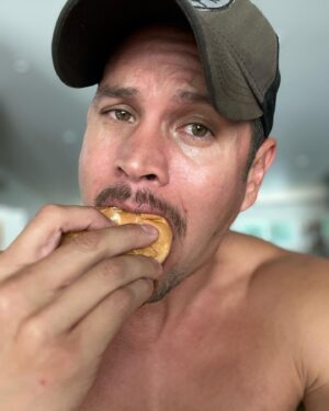 J. D. Pardo Instagram - A FREE glimpse into my Onlyfans. 

Happy #burger day everyone! 🍔 🥵