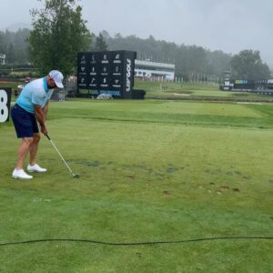 J.R. Ramirez Instagram - I couldn’t sleep last night for this reason! 🤯 What a day! Thank you @parkinglotpro @livgolf_league for such an incredible experience. @talorgooch @westwood_lee you guys are total class acts man. Appreciate you fellas letting us chop it up with guys! Good luck tomorrow ⚡️