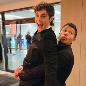 Jack Champion Instagram - Almost 10 years ago this was a lot easier for @misha 🤣

Story time: My mom and I were huge  @cw_supernatural fans. Like HUGE. I cosplayed Dean and Castiel for years and we even were lucky enough to go to a convention. 8 year old me never would have dreamed that I would one day be attending an awards show (where a movie I was in was nominated! 😱) AND get to hang with the legend that is Misha Collins! Thank you for being a great role model and putting up with my mom fangirling. Castiel!! 

@criticschoice  #spnfamily #supernatural