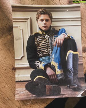 Jack Lowden Instagram - Off mum’s fridge. Mr Luba Luba. 
2015, War & Peace.