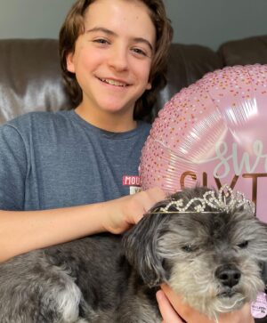 Jack Messina Instagram - Happy birthday Cookie on #nationalpetday 🐾#sweet16 #bigsister 🎂