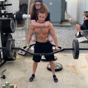 Jack Perry Instagram - Big thanks to my training partners. 🏋️‍♂️ 
@realmarkostunt @luchasaurus 
.
 .
#aewdynamite #aew #weightlifting #workout #jurassicexpress