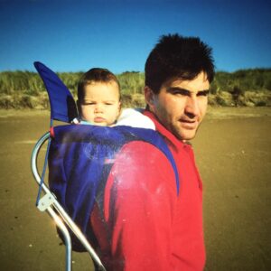Jackson Gallagher Instagram - Fathers Day feels particularly reflective this year (must be all that Covid window gazing) 
Whilst capturing these moments of my Father   Grandfather for @frenchconnection_au, I found myself reflecting on how deeply their kindness and generosity runs for those they love. 

Since stumbling into my own fatherhood journey, I’ve found a deeper sense of gratitude for the men I grew up around.  Sitting on the other side of the father-son dynamic, holding and supporting a little human has given me new eyes to see and appreciate the way I’ve been held & supported. 

For better or worse, there’s not a day that goes by where I don’t think about my son. Whether it be a joyous experience we share together, a funny memory, or a moment of doubt and scrutiny over my own parental inadequacies...fatherhood is with me every day.  #frenchconnectors #ad
