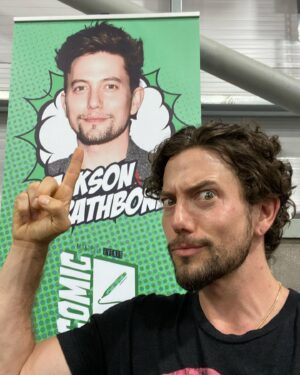 Jackson Rathbone Instagram - Peter and I (and Kellan) are waiting for you
@comicconnorthernireland