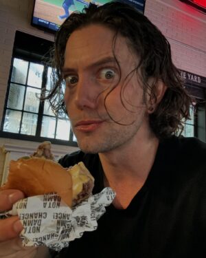 Jackson Rathbone Instagram - Back in ATX - so of course I had to get a @nadcburger !

HOLY DELICIOUSNESS BATMAN! 
Damn thing is oozing grease, but didn’t soak through the bread.  How?? And the grease is actually light tasting, because it’s actually high quality Wagyu, and has become its own saucy condiment.  And the beef is perfect, which should mean something here in Texas.  Not overly seasoned, thank you!  And hell yah TX style - gotta put some jalapeños on it!  These are “tamed” so you get all flavor and barely any heat at all.  All in all, a damn fine delicious burger.
The last pic .. my lips are wet with grease!  Hahahahahaa!
✌️♥️🍔