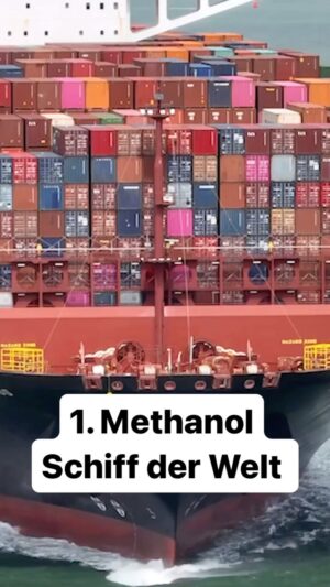 Jacob Beautemps Instagram - Laura Maersk - das erste Containerschiff mit Methanolantrieb! #methanol #sciencenews #schiffe