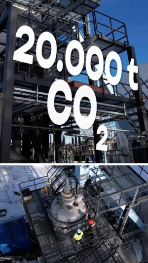 Jacob Beautemps Instagram - 20 Tausend Tonnen CO2 könnte so ein Reaktor im Jahr aus der Luft holen - in Finnland habe ich den Prototyp besucht #carbon 💨🪤