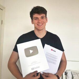 Jacob Dudman Instagram - Thank you @YouTube and everyone who has tuned in to my silly creations. 🌟