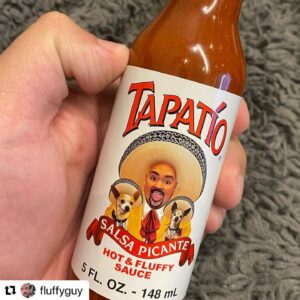 Jacob Vargas Instagram - Huge congrats to my friend @fluffyguy!!!! Repost @fluffyguy with @make_repost
・・・
Colab of the year!!! HAPPY 50th birthday to @tapatiohotsauce Thank you for giving me the honor of being the first person featured on the bottle. These limited edtion bottles will be avail in August 😁 #gabrieliglesias #tapatio