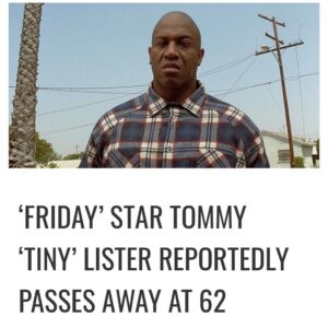 Jacob Vargas Instagram - So heartbroken to hear about the passing of my Next Friday costar @officialtinylister He always greeted me with a big hug and a smile. He was a gentle giant. Rest In Peace my friend. My heartfelt condolences to his family.