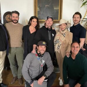 Jacob Young Instagram - 🎥 Our fantastic cast of ‘Murder Between Friends’ @joancollinsdbe @nadiabjorlin @indiathain @toby_alexander_smith @jim_borstelmann_  @trentkgarrett We can’t wait for @pilotviking to get here! Executive producer @mark_rozzano #czechrepublic #murderbetweenfriends #director #producer #actor
