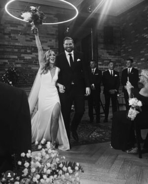 Jacqueline Byers Instagram - Two of my favorite people got married this weekend. Mark and Sarah, you brought together such an incredible group of people. What a night, what a weekend. Love you both so much. Congratulations!🍾