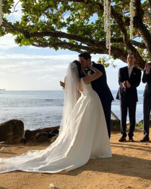 Jacqueline Byers Instagram - Congratulations Mr. and Mrs. Dawkins. Love you both dearly. Thank you for including me in your big day! A celebration of the most beautiful romance. To you 🥂!
