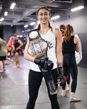 Jacqueline Cavalcanti Instagram - Friendly reminder that we’re two for two on @lfafighting title fights this year 😏
@jacqueline.cavalcanti won the bantamweight championship belt back in April, and @sabinamazo brought the flyweight belt home for a SECOND time last Friday. Safe to say Sabina owns that division.

These girls are developing as more well-rounded fighters every single day, and we can’t wait to see what is possible for both of them.

Jacqueline will be making her first @ufc appearance soon… Stay tuned.

📸: @emilsmarie 
______________________________

Lembrete amigável de que somos dois a dois nas lutas pelo título do @lfafighting esse ano.
@jacqueline.cavalcanti conquistou o cinturão dos pesos-galos em abril, e @sabinamazo levou o cinturão dos pesos-moscas para casa pela SEGUNDA vez na última sexta-feira.

Essas meninas estão se desenvolvendo como lutadoras mais completas a cada dia, e mal podemos esperar para ver o que é possível para ambas.

Jacqueline irá fazer sua primeira aparição no @ufc em breve… Fique ligado.
‌
‌
‌
#BlackHouseMMA #LFAChampion #fightlikeagirl #flyweightchampion #bantamweightchampion #femalefighter #victory #titlefight #mmachampion #ufcfighter #combatsports #mixedmartialarts