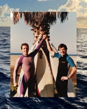 Jacques Torres Instagram - Throwing it back to my younger summer days, surfing with friends! Those were the good times! 🌊🏄‍♂️ 

#ThrowbackThursday #SummerMemories #GoodTimes