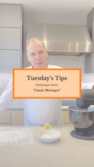 Jacques Torres Instagram - Whip up your Tuesday with a touch of sweetness! Chef Jacques Torres is here with quick tips to perfect the classic meringue. Tune in for a taste of perfection.
