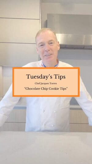 Jacques Torres Instagram - On today’s episode of Tuesday’s Tips Chef Jacques Torres shares a few secrets on how he created the BEST chocolate chip cookies. Follow along and let us know if you’ve tried his recipe! 🤩🍪🙌