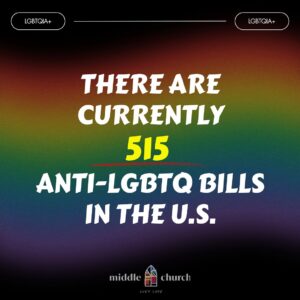 Jacqui Lewis Instagram - Love is love is not enough this Pride.

We have reached a historic number of anti-LGBTQIA  bills, the highest in US history, and it’s ONLY June.

Our queer & trans siblings are suffering at the hands of people in power. Gender-affirming care is being banned across the US, abortions are being banned, trans children are being outed by their teachers and school counselors, our trans siblings are dying at an alarming rate, saying love is love is not enough.

FIERCE LOVE, as our senior minister @revjacquilewis has told us, is through ACTION. It’s what we do and what we say. Check the last slide for how you can help your trans siblings, check in on them, write in to your local legislator and be a voice for them, vote for them. 

They need us. ALL OF US. 🏳️‍⚧️🌈❤️

To our LGBTQIA  siblings, here at Middle Church, we see you, we love you, and we will continue to fight for you, always.
