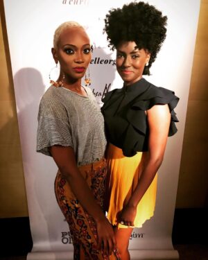 Jade Eshete Instagram - Ran into this beauty last night at #textureontherunway... so great connecting with you, Bre. You're magic.  Big thanks to @nicksynew for the invite and bagging gift bag. You know how to throw an event girl!
-
-
-
-
#fashionweek #brownskin #blackgirlmagic #farahsdayout #brescullark #curlpower @brescullark