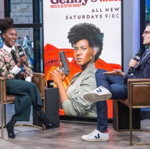 Jade Eshete Instagram - Had such an AMAZING time @buildseriesnyc with @rickycams !!! So much 💕💕💕to the #glamsquad for getting this #fall #floral inspired look together:
Makeup; @dilokritbarose 
Hair: @takishahair 
Outfit: @zara
-
-
-
#aolbuild #buildseries #nyc #dirkgently #farahblack #glowup  #blackgirlmagic #workingactor #hustlehard