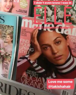 Jade Eshete Instagram - First time in @elleusa 😎 thanks to the ingenious @takishahair 💕elated to be among these #stunning #queens #ingoodcompany