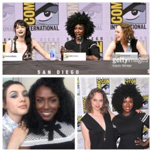 Jade Eshete Instagram - The Women of #dirkgently #slaying #sdcc2017 Binge Season 1 on #Hulu now!!!! #bbcamerica #netflix