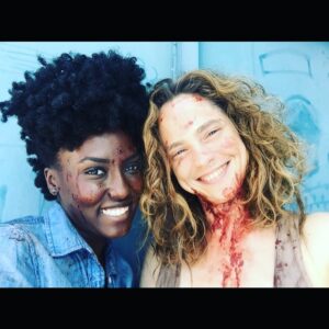 Jade Eshete Instagram - Missing my partner in crime @fionadourif 😘Watch the SEASON FINALE TONIGHT @ 9PM with us to see who makes it out alive! #dirkgently #nooneissafe