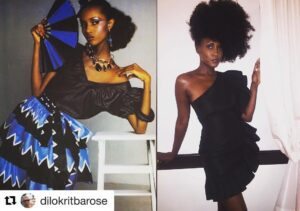 Jade Eshete Instagram - About last night...Looked up to this #gorgeous woman for my entire life. What a full circle moment to be compared to her now. ☺️ So much 💕to @dilokritbarose for this #fabulous face, @naivashaintl #bighairdontcare, @chloehartstein for the bomb dress from @sandroparis and @the_real_iman for just being you.

#Repost @dilokritbarose (@get_repost)
・・・
#TGIF Bring on the extravagant ✨✨✨✨💃🏿💋 Me to @jadeeshete ( right 📸) " Let's pretend it's 1980, we're in Paris hanging out with @the_real_iman and Yves Saint Laurent" 🎶🎶🎶💃🏿🕺🏾Ahhhh always the best inspiration 🙏🏾 💋💋💋 Hair on Jade @naivashaintl ✨✨✨ @dirkgentlybbca #jadeeshete @xclusiveartists