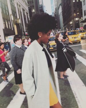 Jade Eshete Instagram - "Chin up Jade!" Had to keep telling myself that yesterday....Still getting used to being on the this side of the camera 😬 so nice to have my city behind me tho
-
-
-
-
#brooklyngirl #fashionweek #cityliving #yellowcabs #newyorksmell #highheels #feethurting #thegotham #pleatedskirt #textureontherunway