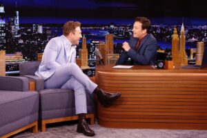 Jai Courtney Instagram - Kept it weird on @fallontonight talking all things facial hair, pizza & #TheSuicideSquad ❤️
