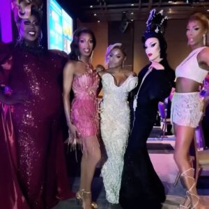 Jaida Essence Hall Instagram - It’s officially official! We’re Here is the Critics Choice Real TV winner of Best Structured Series! Thank you @criticschoice and @ccrealtv watching, recognizing the importance of these stories as well as @werehere, and for this incredible honor! Could not have been happier with the work that I poured into this show last summer. And it’s feels amazing to be honored with the my fellow hosts @latriceroyale, @thequeenpriyanka, @sashavelour and We’re Here creators @johnnieinstagram and @thestevewarren! This is also for the incredible people you don’t always see that make this show happen including director @peter_lo_g and every single person who spent time with us in Tennessee and Oklahoma ♥️ As always I want to dedicate this moment to my drag daughters @maleeka_maupin and @bradfordloomis and every single person who has opened THEIR world up on We’re Here so that we might all get a better understanding of our own and how we can make this world a better place for everyone! ♥️♥️♥️

Styling: @jwujek 
Dress: @dianamputri 
Jewelry: @thearchshow 
Hair: @omgeewigs 
Makeup: By me 😍 As always! ♥️