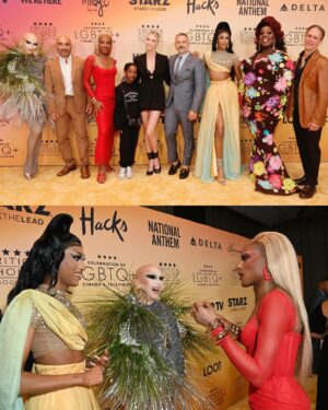 Jaida Essence Hall Instagram - Absolutely still riding on a high to be honored with Best Reality Show at the Inaugural Celebration of LGBTQ  Cinema and Television! Thank you to the @criticschoice  for honoring @werehere! I would love to dedicate this honor to all the countless heroes that have shared their stories with us as well as the world and go on a journey of self discovery, honesty, love and healing through the art of drag. And specifically, the two most amazing spirits that I got the chance to know in Murfreesboro, @maleeka_maupin and @bradfordloomis. As well as our team, out there with us collecting what the world looks like in real time (all the danger, the tears and the joy) Thank you for enriching my life. ♥️ I can’t say how happy and proud I am of We’re Here and the way it’s already transforming lives but what it can do for the fight we have ahead. Having this show recognized in a room full of people doing so much positive for this community and sooo many I look up too, will always be something I treasure, not to mention having it presented by @charlizeafrica!!!! 

📸: @gettyimages for
Critics Choice Association