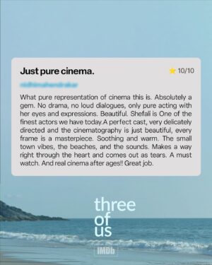 Jaideep Ahlawat Instagram - The fan reviews are in, and they are as heartfelt as Three Of Us 💛🍂

What did you think of the movie? 🤔

🎬: 
Three of Us | Netflix