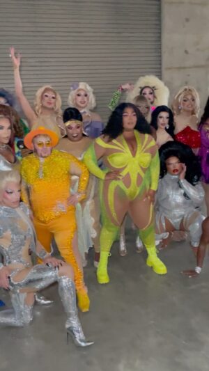 Jaidynn Diore Fierce Instagram - Meeting @lizzobeeating and being on that stage was a dream come true. I’m so blessed I got to share this moment with my Tennessee sisters as well as my drag race family. We all felt ALL the love from the crowd and Lizzo herself. This night I I’ll never forget. #specialtour #lizzobeeating ❤️🧡💛💚💙💜🤎🖤